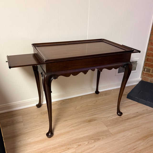 Wood Henkel Harris Tea Table For Sale - Image 7 of 9