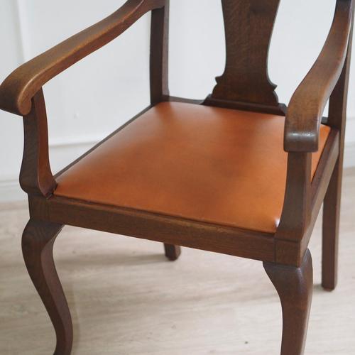 Baroque Style Oak Armchairs, 1900s, Set of 2 For Sale - Image 4 of 16