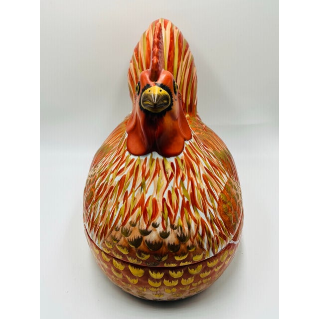 Mottahedeh 1970s Mottahedeh Large Imari Style Rooster Tureen For Sale - Image 4 of 12