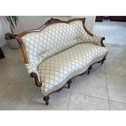 Brown Wilhelminian King Sofa For Sale - Image 8 of 18