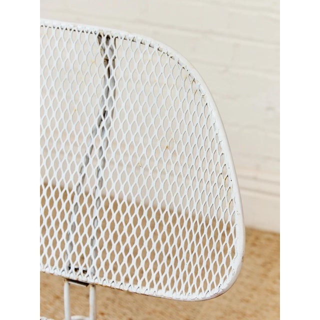 Metal Mid 20th Century Styled After Homecrest Mid Century Bench For Sale - Image 7 of 11