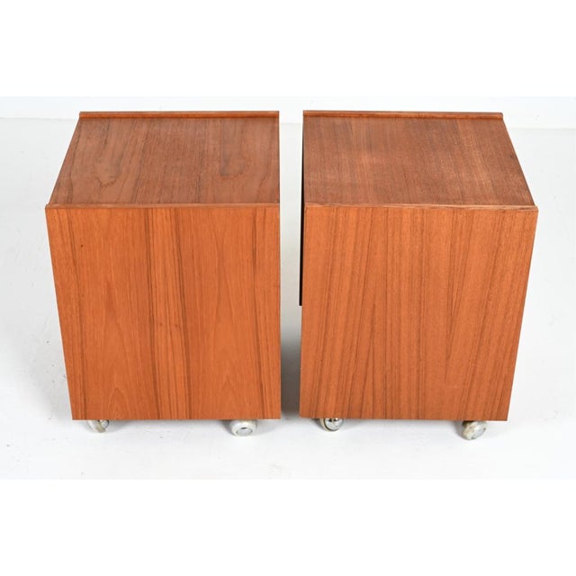 1970's Danish Modern Tables by Axelsens Mobelfabrik for W & B Mobler- A Pair, Attributed For Sale - Image 10 of 15