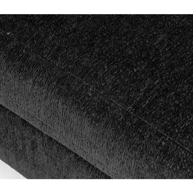 Modern Black Upholstered Chaise Longue For Sale In New York - Image 6 of 8