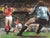 Realism John Dobbs, Shot on Goal, Sporting Scene, 1981 For Sale - Image 3 of 9