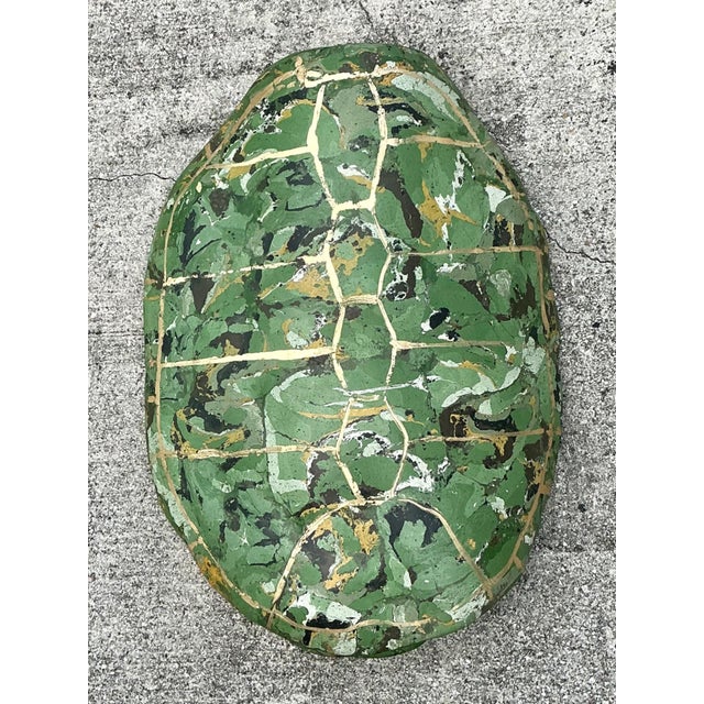 Paint Vintage Italian Scagliola Pigmented Plaster Turtle Shell For Sale - Image 7 of 14