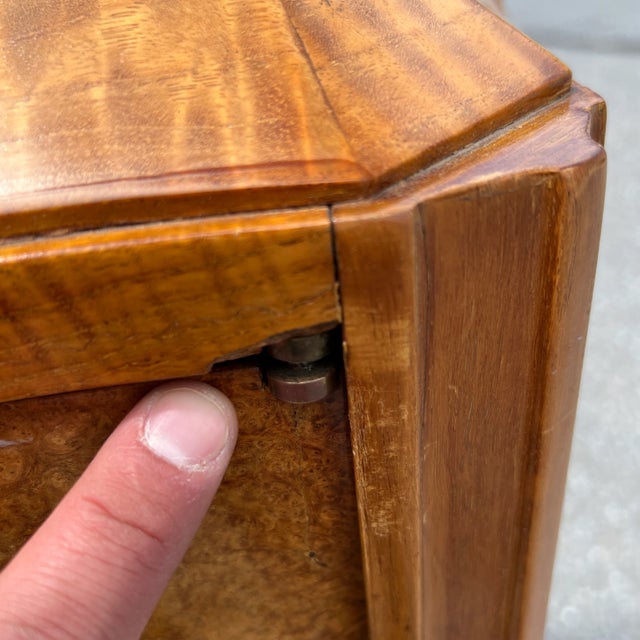 Art Deco Burled Elm & Marble Top Sideboard by René Joubert Et. Philipe Petit for Dim For Sale - Image 6 of 13