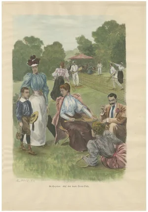 A Day on the Lawn Tennis Court, 1895, Paper