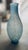 Vintage 1970s–1980s Murano-Style Handblown Art Glass Vase, 21" Tall Blue With Gold Silver Flecks For Sale - Image 15 of 18