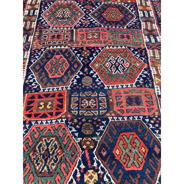Red Antique Kurdish Rug, 1890s For Sale - Image 8 of 18