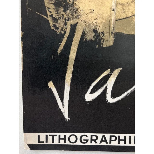 Mid 20th Century Original Jean Jansem Exhibition Poster Paris 1960s Lithographies Dessins Vintage Mid Century Art For Sale - Image 5 of 10