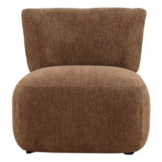 Modern Hazelnut Contour Lounge Chair For Sale