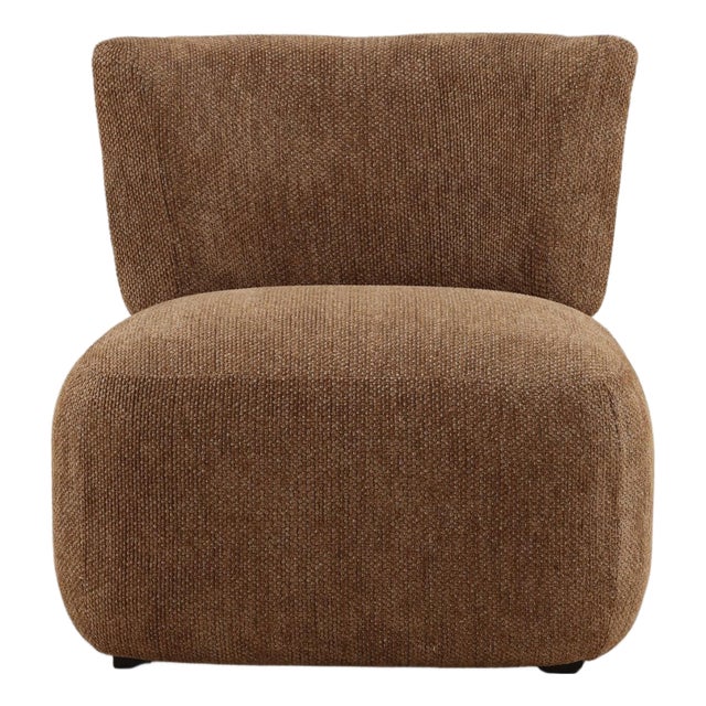 Modern Hazelnut Contour Lounge Chair For Sale