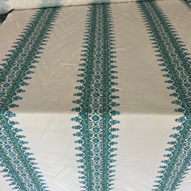 2020s Peter Dunham Ishafan Stripe Linen Fabric- 2 Yards For Sale - Image 5 of 5