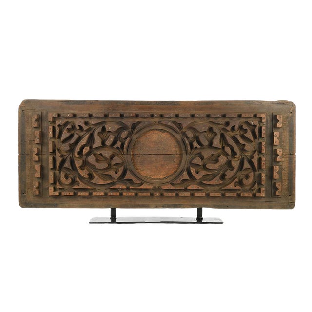 Wooden Wall Printing Plate, 1950s For Sale