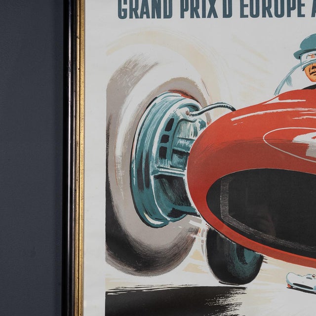 Vintage 20th Century Framed 1955 Monaco Grand Prix Poster by Jean Ramel, 1985 For Sale - Image 12 of 18