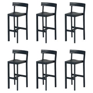Galta 75 Counter Chairs in Black Oak by Kann Design, Set of 6 For Sale