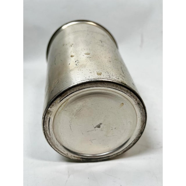 Metal Antique Art Deco Silver Plated German Traveling Cocktail Set- 9 Pieces For Sale - Image 7 of 12