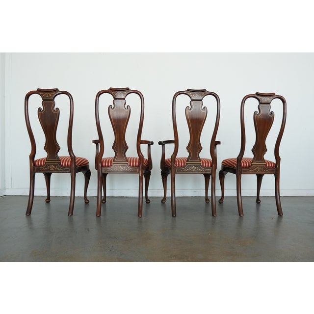 Vintage Drexel Heritage Chinoiserie Dining Chairs (Set of 8) For Sale In Austin - Image 6 of 17