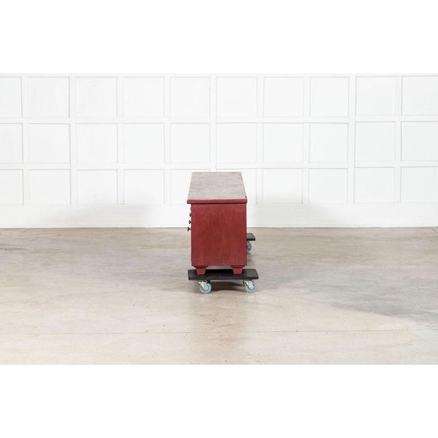 Large Antique English Pine Bench, 1890 For Sale - Image 6 of 14