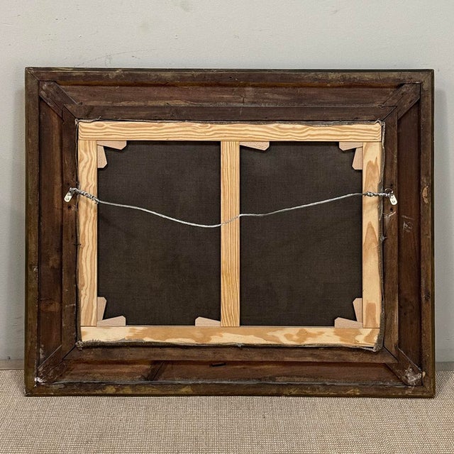 19th Century Framed Oil on Canvas by A. Wauquier in the Original Gilded Frame ~ 'Still Life With Grapes' For Sale - Image 15 of 15