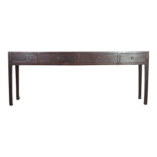Antique Walnut Console Table For Sale