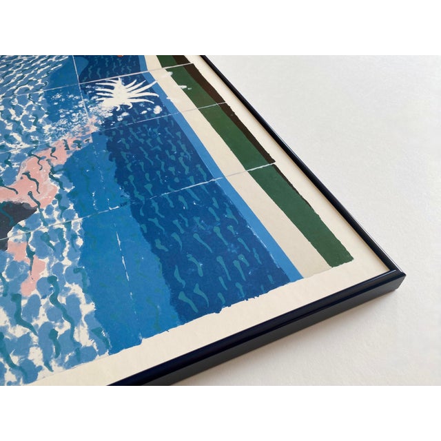 David Hockney Vintage 1994 Lithograph Print Framed Large Pop Art Poster " Le Plongeur ( Paper Pool 18 ) " 1978 For Sale - Image 13 of 18