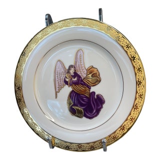 Vintage Muirfield Celebrity 9408 Salad/Accent Plate - Purple Angel For Sale
