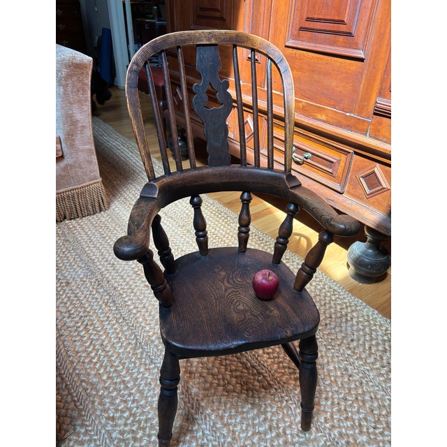 English Elm Child's Windsor Chair, 19th Century For Sale - Image 15 of 15