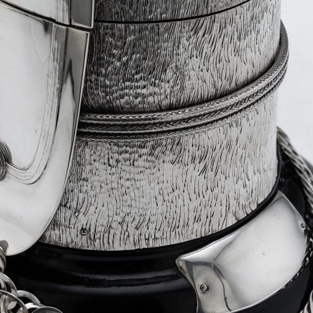 Antique Edwardian Silver Regimental Table Snuff Mull, 1908 For Sale - Image 13 of 17