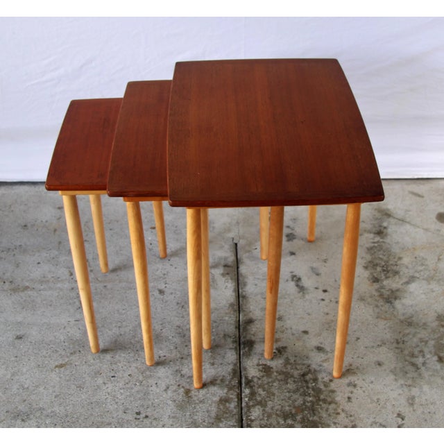 1960s 1960s Nesting Tables by George Nelson for Herman Miller - Set of 3 For Sale - Image 5 of 9