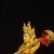 Metal Vintage Gilt Bronze Figure of White Umbrella Goddess With Gemstone Inlay For Sale - Image 7 of 9