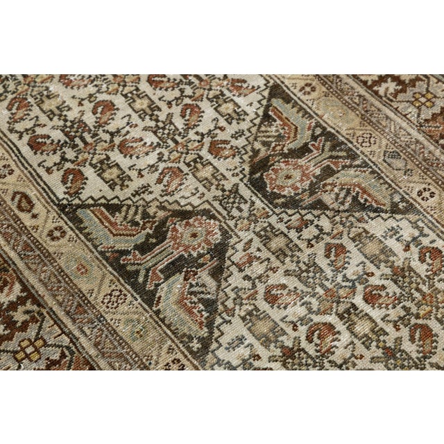 Antique Malayer Wool Runner With Geometric Medallion Lattice For Sale - Image 9 of 9