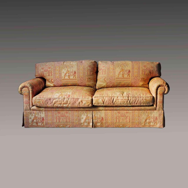 Vintage Sofa With Bohemian Style Upholstery For Sale - Image 9 of 9