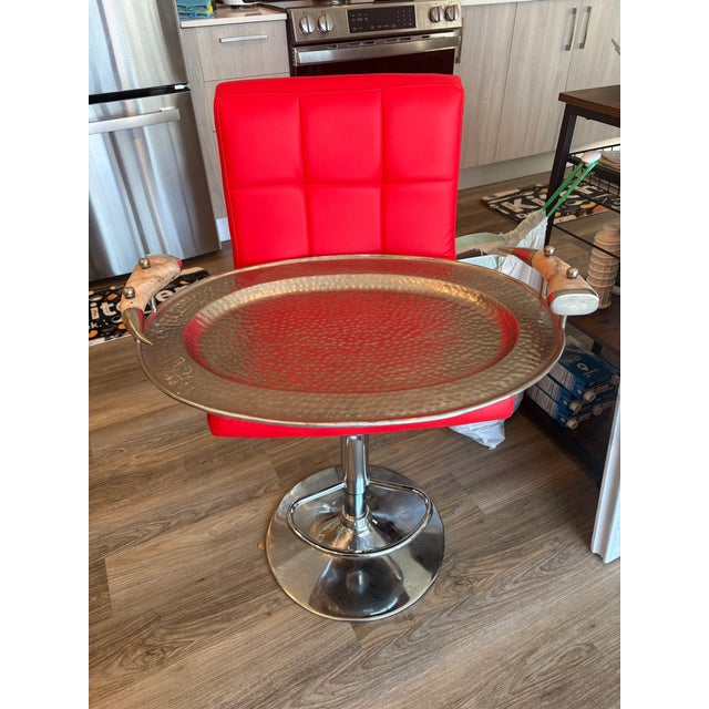 Silver 1990s Large Silver Serving Tray For Sale - Image 8 of 12