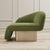 2020s Set of 2 Right Arm and Left Arm Accent Chairs , Lounge Chairs in Green For Sale - Image 5 of 9