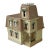 1960 Vintage Yellow Cottage Miniature Dollhouse Furnished by Helen Valerio For Sale