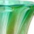 Priced per item (only 2 pieces available as shown). Beautiful vintage Murano hand blown Sommerso green and gold flecks...