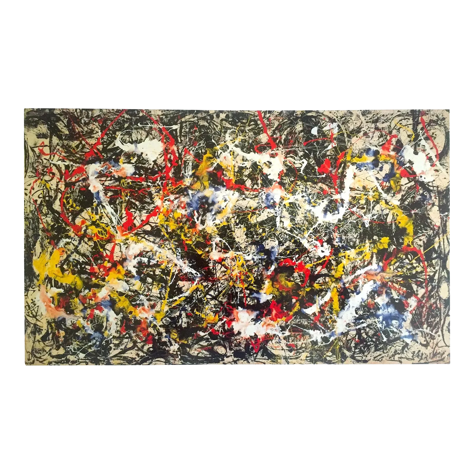 Jackson Pollock Foundation Abstract Expressionist Offset