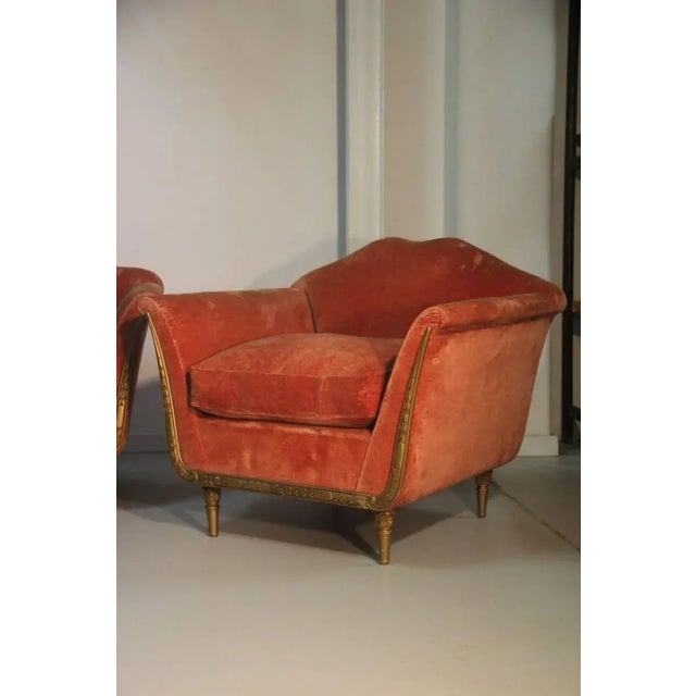 Mid-Century Italian Armchairs and Sofa Set, 1950s, Set of 3 For Sale - Image 9 of 10