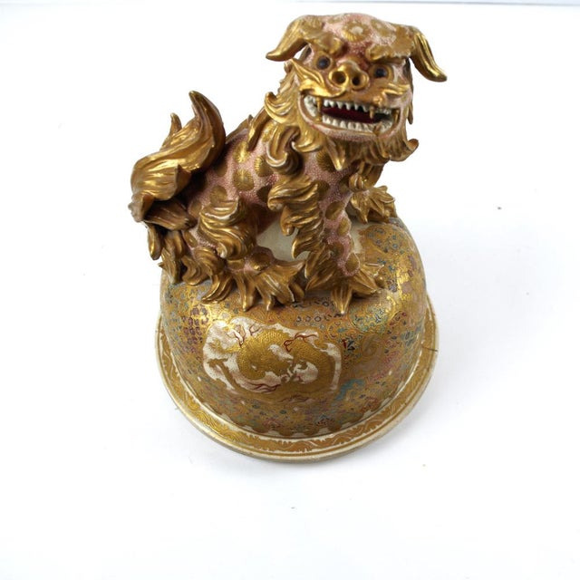 Large Japanese Meiji Porcelain Satsuma Vase For Sale - Image 14 of 18