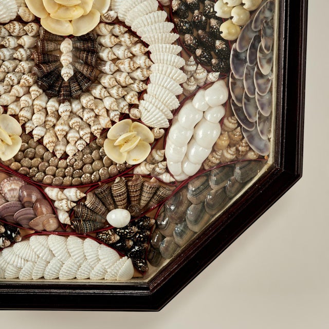 Wood Vintage Sailors Valentine For Sale - Image 7 of 9