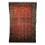 Vintage Persian Malayer Area Rug, Hand-Knotted Wool, Geometric Pattern, 4x6, Red & Blue For Sale
