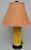 1960s 1960s Yellow Metal Open Work Ornate Chinese Chinoiserie Lamp With a Woven Shade For Sale - Image 5 of 5