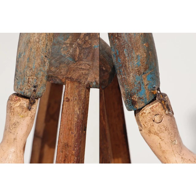 Baroque Santos Cage Doll With Silver Crown, Portuguese 18th Century, Virgin, Madonna, Religious For Sale - Image 9 of 12