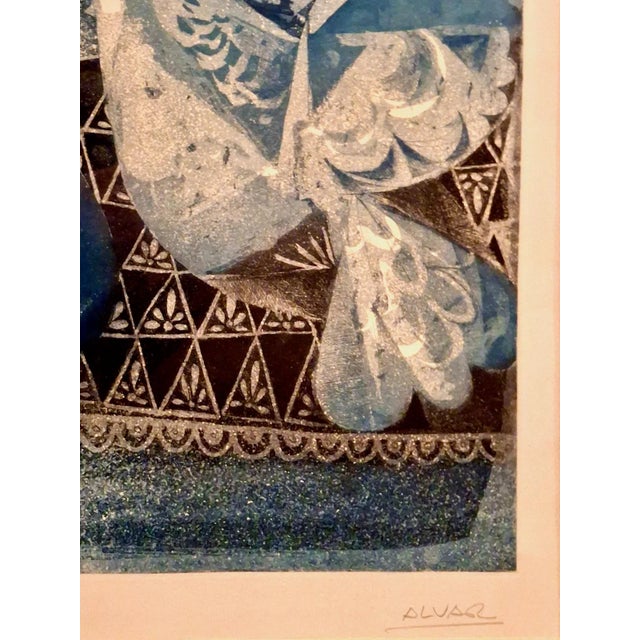 1970s "Femme À La Guitare" by Alvar For Sale - Image 5 of 9