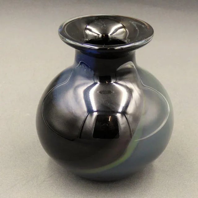 Baranek was instrumental in setting up the LobMeyer glass studio in Stoob / Austria. This piece has an attribution mark, I...