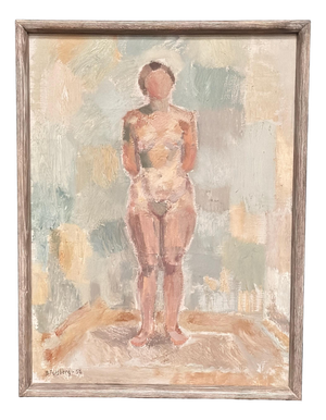 Birger Forsberg, Nude Study, 1956, Oil on Canvas, Framed