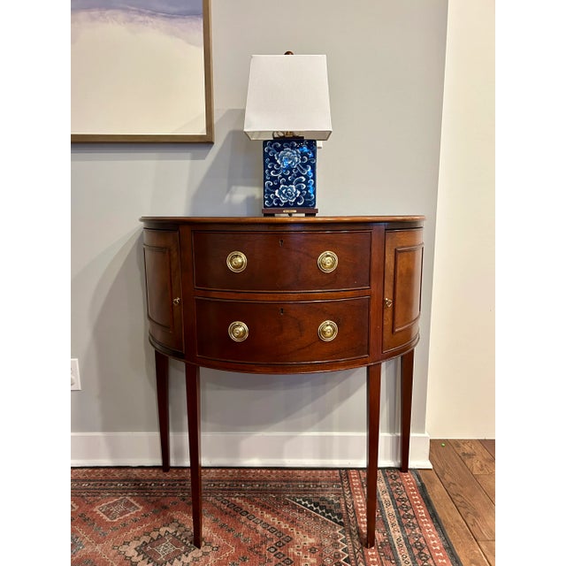 Ralph Lauren Blue & White Chinoiserie Porcelain Table Lamps, Pair – Peony Motif, Wood Bases & Classic Designer Elegance For Sale - Image 10 of 13