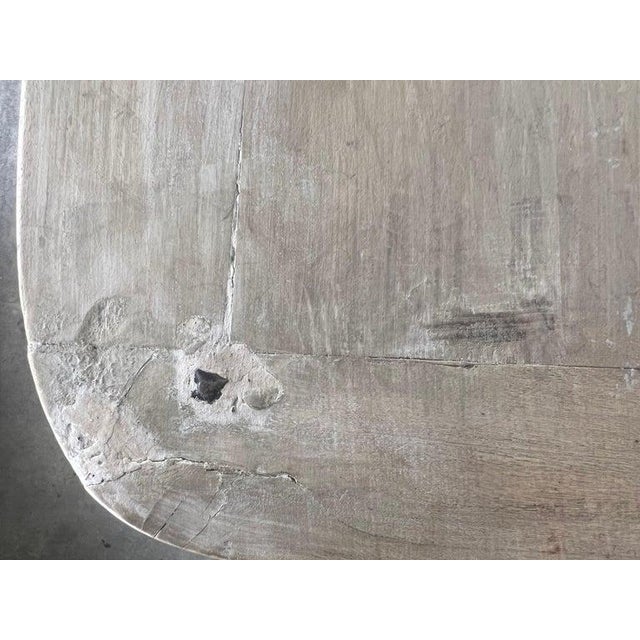 18th C. French Carved Buffet With Distressed Painted Finish For Sale - Image 12 of 18