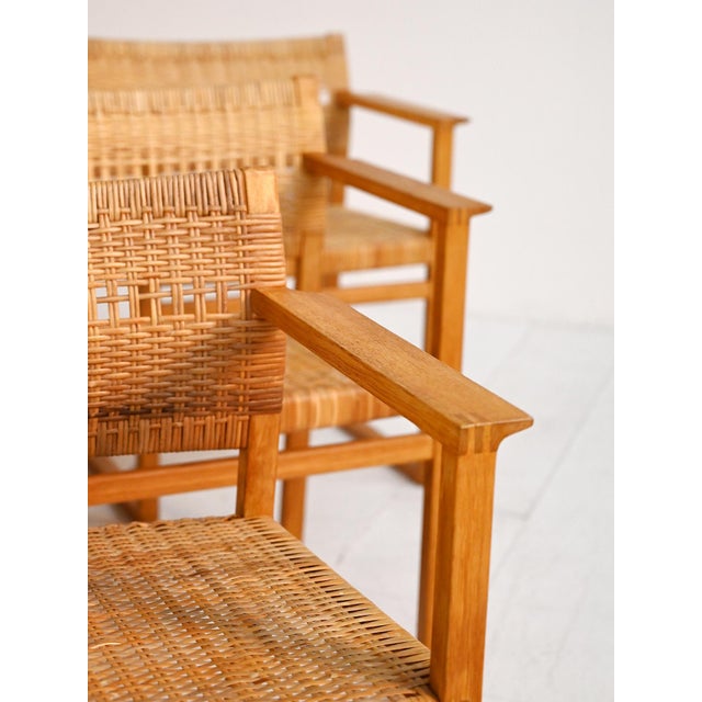 Model BM62 Chairs by Børge Mogensen, 1950s, Set of 6 For Sale - Image 11 of 16